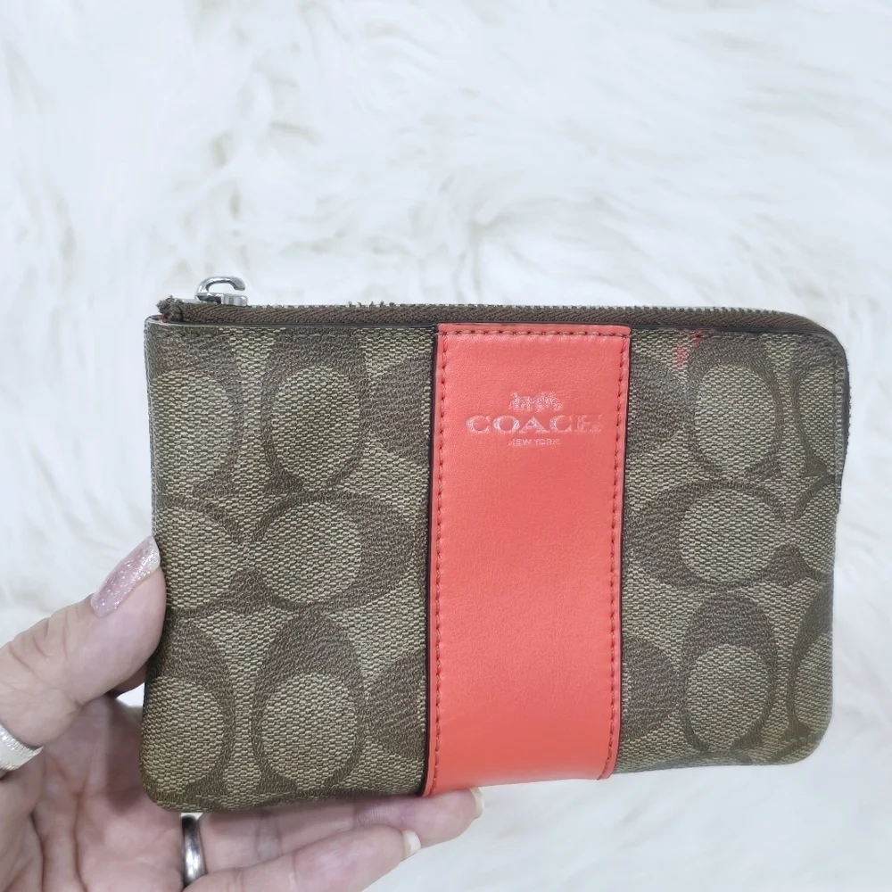 Coach Monogram Wristlet